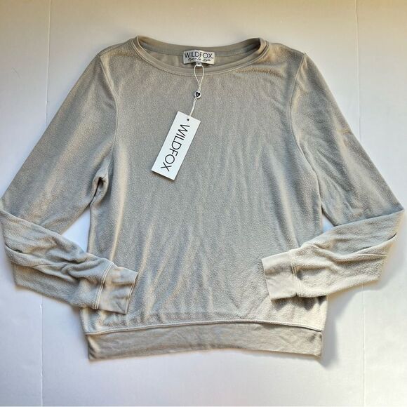 Wildfox Grey Baggy Beach Sweater Size Small NWT - Picture 2 of 7